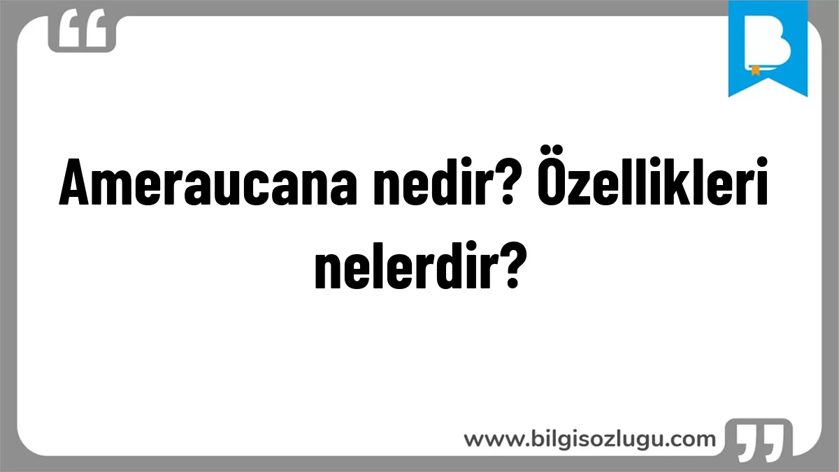 Ameraucana nedir? Özellikleri nelerdir?