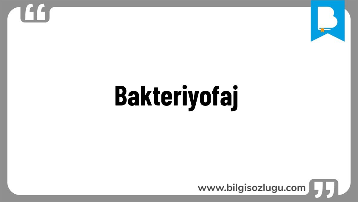Bakteriyofaj
