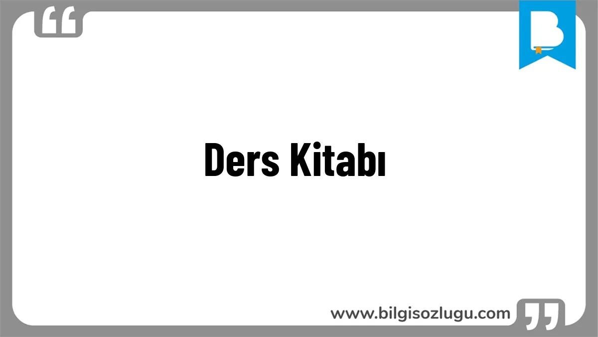 Ders Kitabı