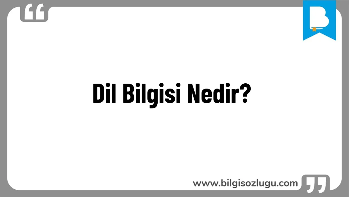 Dil Bilgisi Nedir?