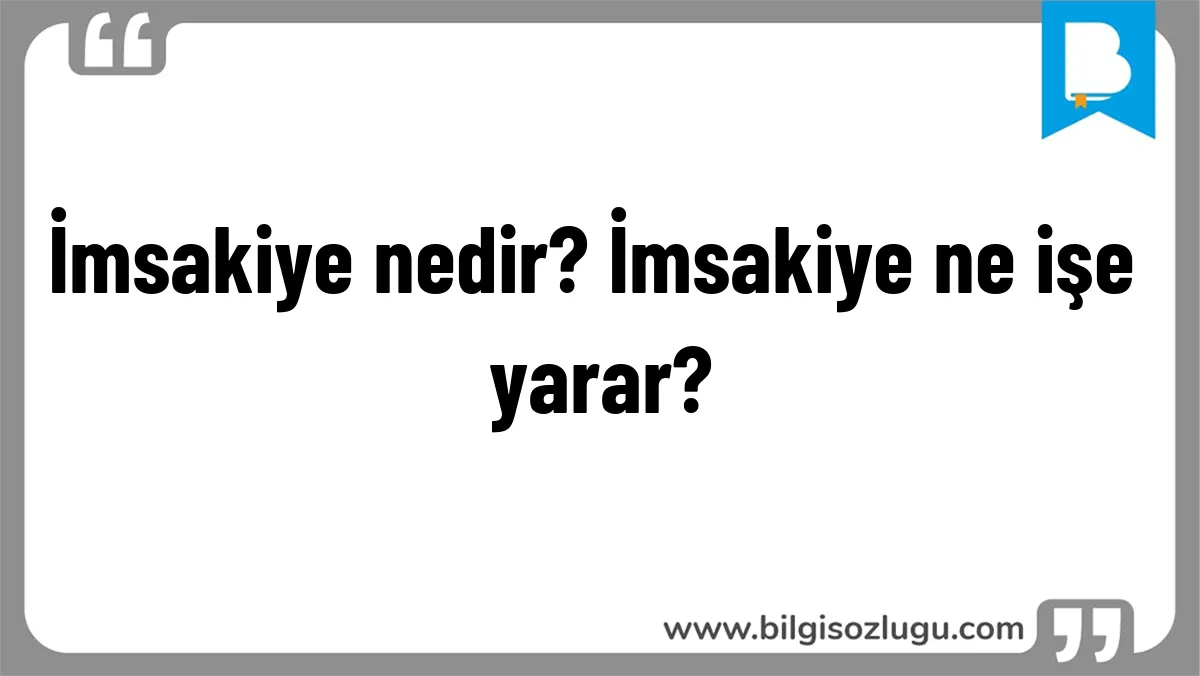İmsakiye nedir? İmsakiye ne işe yarar?