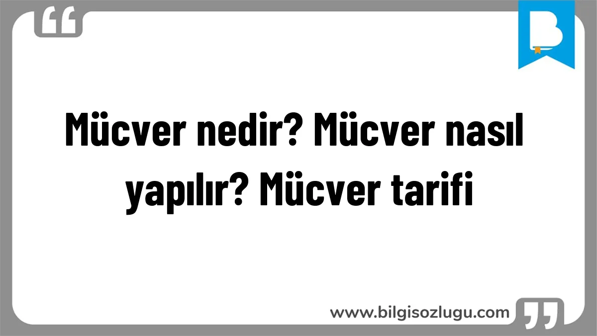 Mücver nedir? Mücver nasıl yapılır? Mücver tarifi