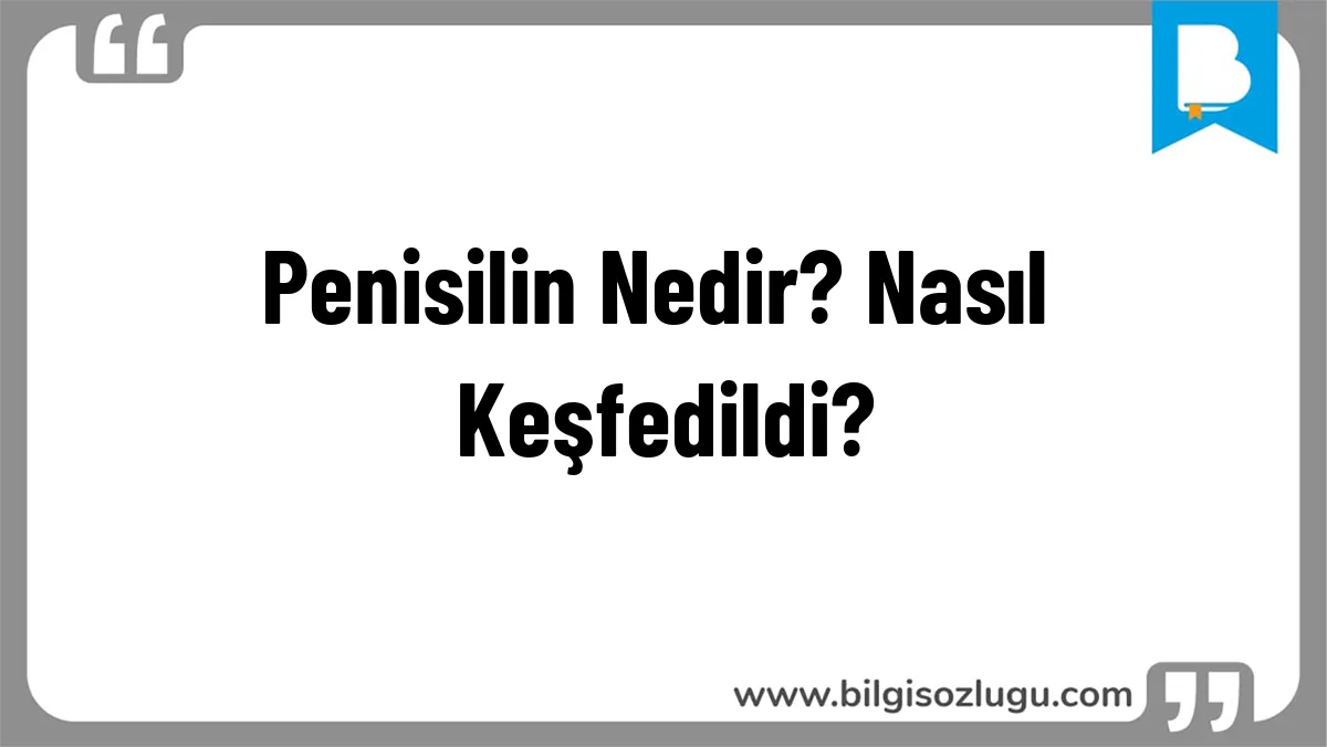 Penisilin Nedir? Nasıl Keşfedildi?