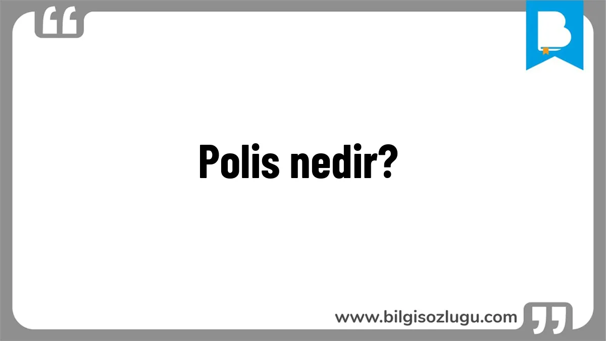 Polis nedir?