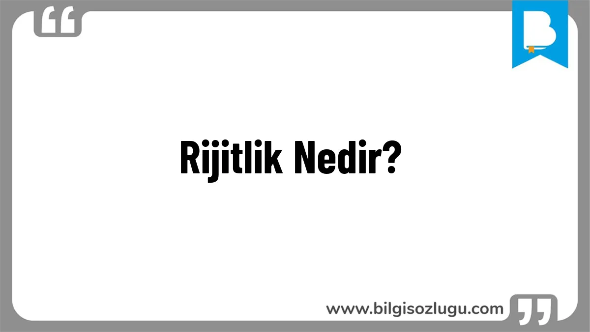 Rijitlik Nedir?