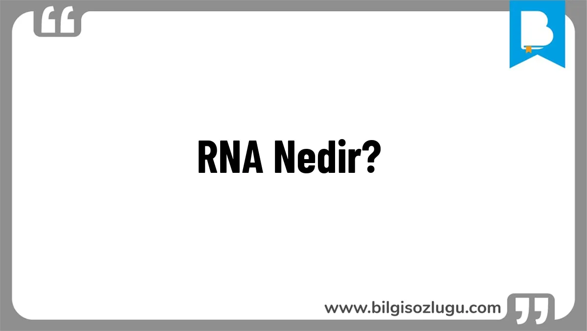 RNA Nedir?