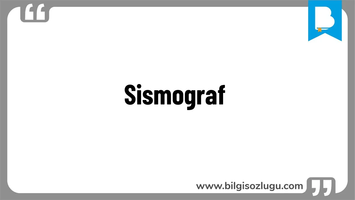 Sismograf